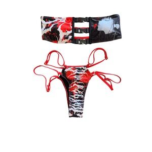 Civil Regime Anime Graphic‎ Buckle Bikini Set Roses From Concrete Size Medium